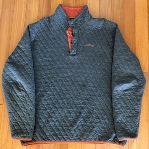 Orvis Men’s Trout Bum Quilted Snap Sweatshirt